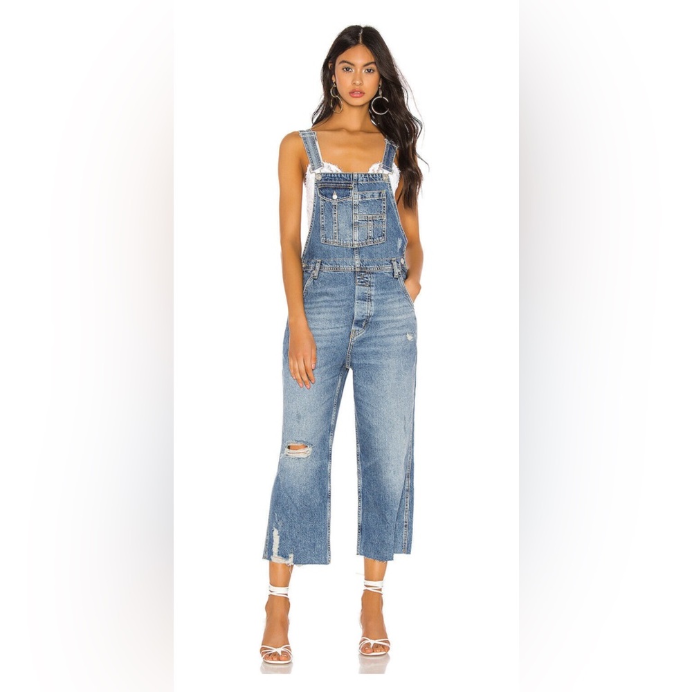 Free people x we the free baggy boyfriend overalls - Picture 10 of 11